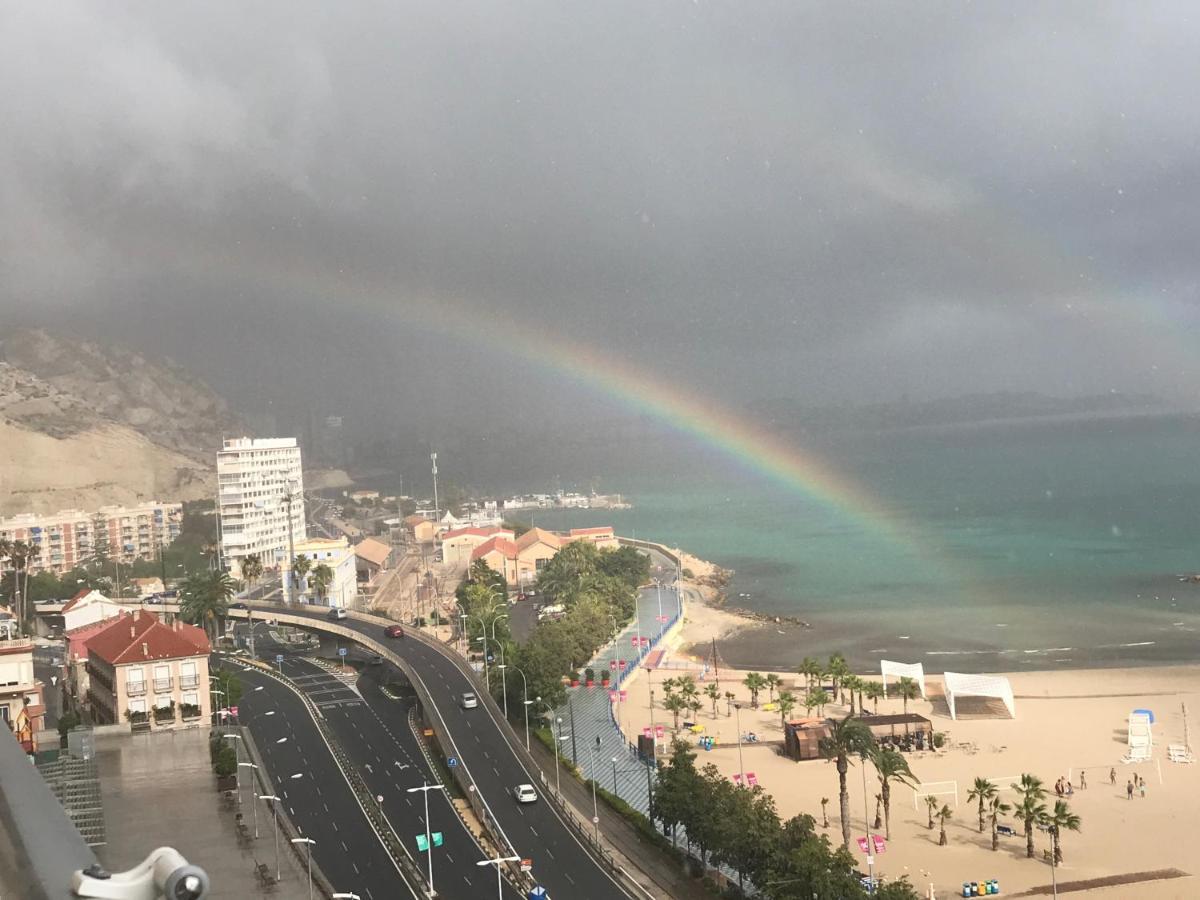 Apartamento Con Vistas Al Mar Primera Linea De Playa Del Postiguet Alicante Kültér fotó