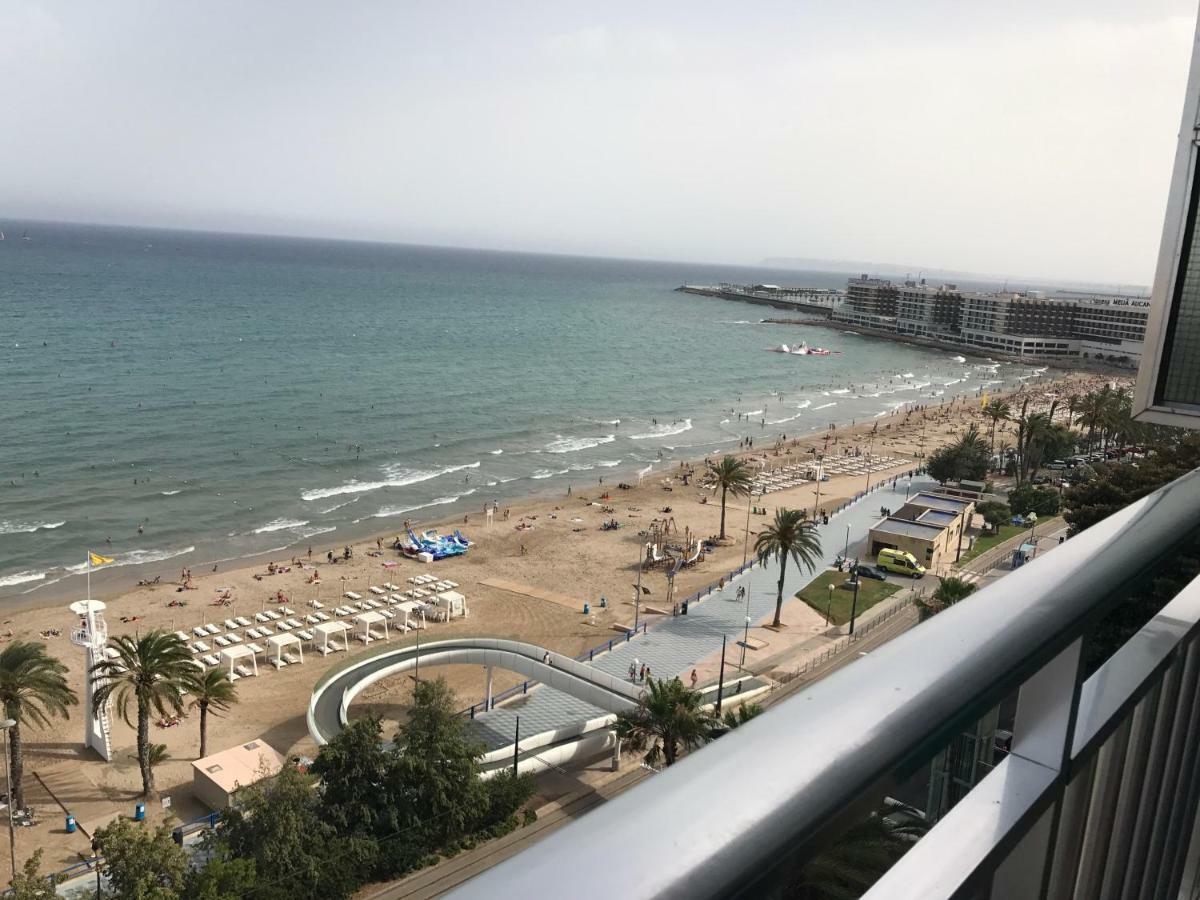 Apartamento Con Vistas Al Mar Primera Linea De Playa Del Postiguet Alicante Kültér fotó