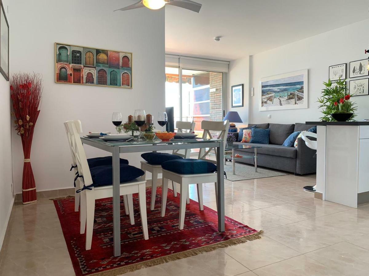 Apartamento Con Vistas Al Mar Primera Linea De Playa Del Postiguet Alicante Kültér fotó